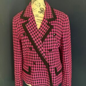 Doncaster silks houndstooth “Legally Blonde” jacket